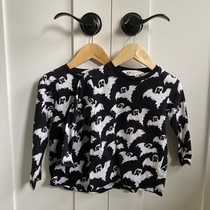 👻 2 x Matching sibling l/s ghost tees